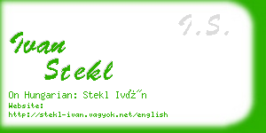 ivan stekl business card